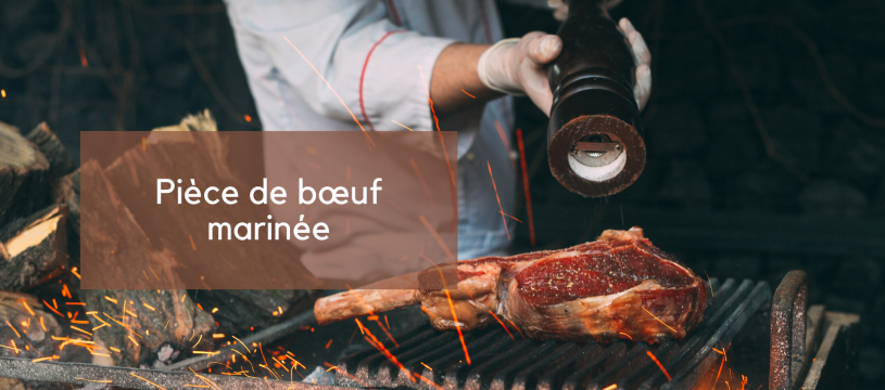 Pièce de boeuf marinée